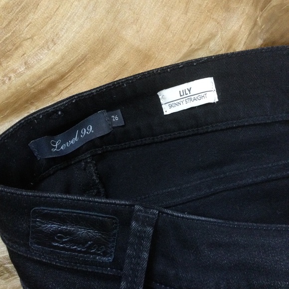 Level 99 Lily Skinny Straight Black Jeans - Picture 10 of 10